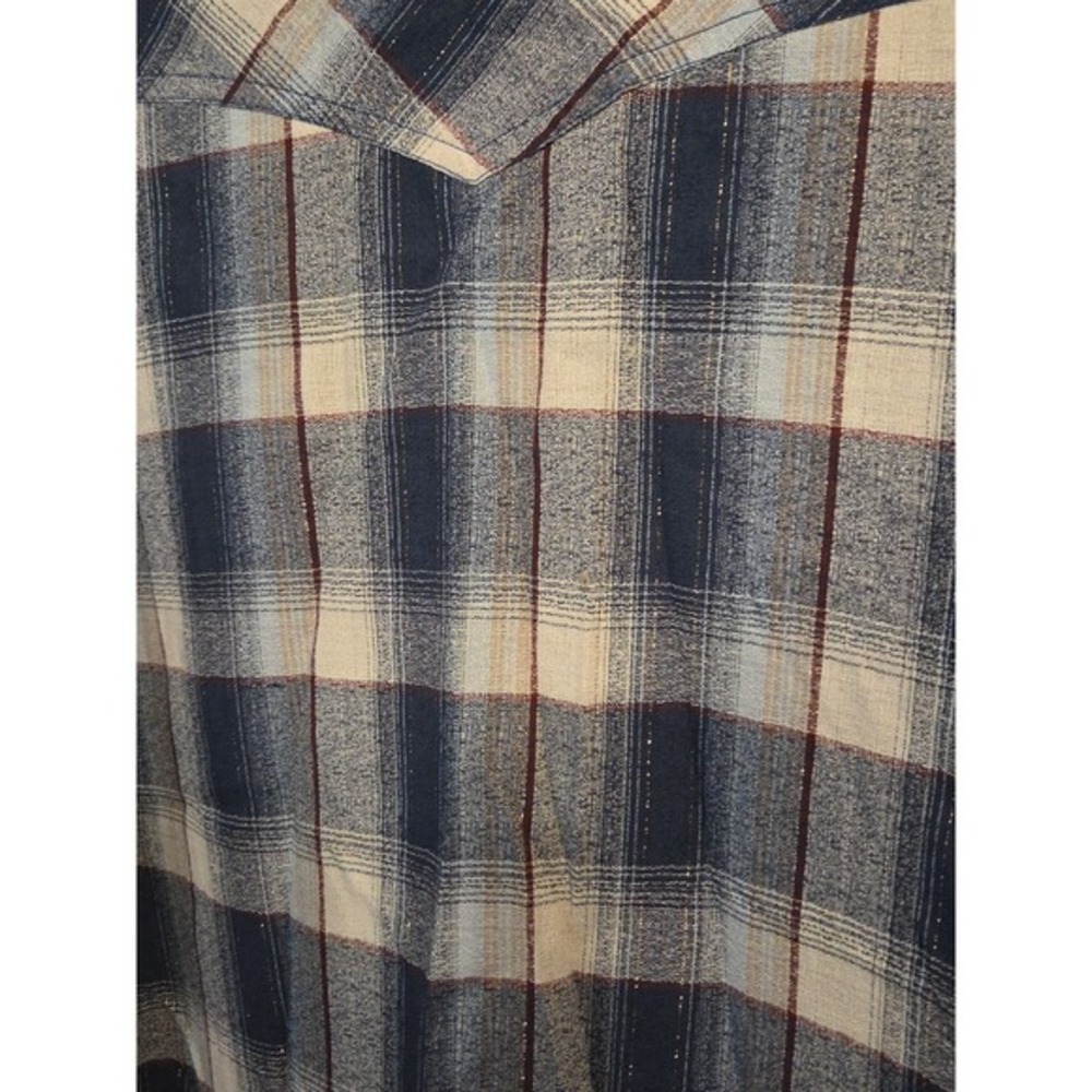 Vintage Rocking K Ranchwear Medium, Plaid, Sparkling Snap Up Rodeo ,Ranch , - Picture 6 of 6